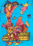 Quand je serai grande , acrylique sur toile, 80 X 60 cm 2003,CP