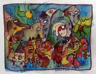 Travel in Hungary aquarelle 2014