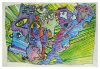Convergence, aquarelle, 2016