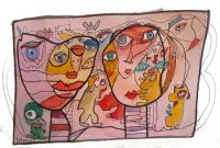 Vision, aquarelle sur papier, 2020