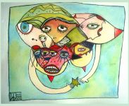 Voie lactée, aquarelle, 27 X 23? 2023